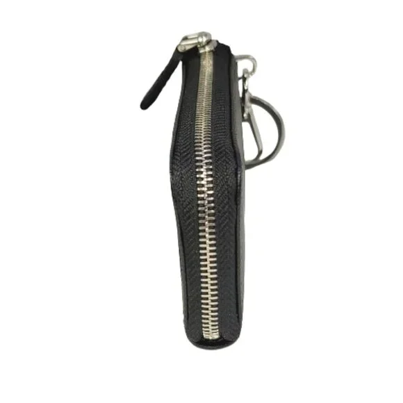 PRADA SAFFIANO POUCH KEY CHAIN - WALLET - CARD HOLDER - Picture 9 of 11